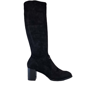 ARMENI GIGUE:NOIR VELOURS/CUIR VELOURS ET NUBUCK/