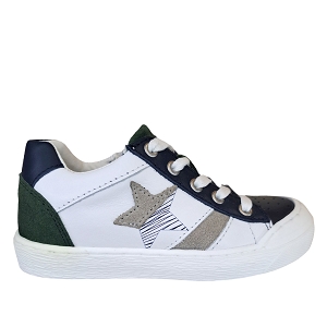  DANI<br>BLEU MARINE CUIR LISSE VERT