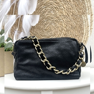  MAMA X<br>NOIR CUIR METALLISE 